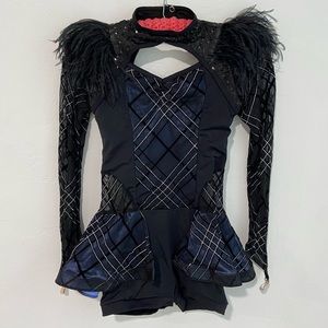 Dance costume black and blue